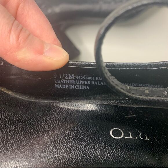 Franco Sarto Black Leather Mary Jane Heels Size 9.5 - Picture 13 of 13